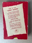 Vintage Lucky Clown Miniature Pin Ball Game In Box Hero Mfg Co  Rare Yellow 