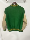 Rare Union Made Vintage 1950   s Wool And Leather Letterman Jacket Men s Size L