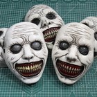Horror Scary Exorcist Face Mask Demon Smile For Halloween Cosplay Party Costume