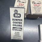 Vintage Sem Products Color Coat Paint Samples As Shown