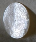 Bb Mother Of Pearl Game Piece Exquisite Engraved Tracery  Woman In Scene