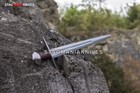 33  Hand Forged High Carbon Steel Medieval Sword With Medieval Scabbard 