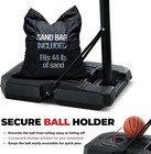 Adjustable Basketball Goal 8 10 Ft Portable Hoop 44inbackboardwith Fillable Base