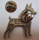 Miniature Pinscher Min Pin Dog Harris Fine Pewter Pin Jewelry Art Usa Made