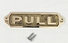 Solid Brass Door Sign  pull  Plate 13cm     Screw Mount     Classic Look New