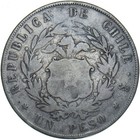 1854 Chile 1 Peso - Silver Coin