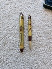 Vintage Morrison Onyx Fountain Pen And Pencil Set  14k Nib  Box  Unrestored