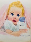 Francis Hook Ad Magazine Print  sleepy Bear Baby  Northern Bath Tissue 1960 s