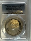 1969 Yemen Arab Republic 2 Riyal Silver Azzubairi Memorial Pcgs Pr67dcam