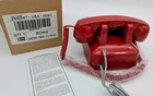 Cortelco Phone Red Touch Tone Corded        Push Button Desk 250047-vba-20mc - New 