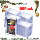100 Pack Magnetic Trading Sports Card Holders 35pt One-touch Hard Uv Protection
