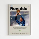 Ronaldo Poster  Inter Print Fan Gift  Football Print  Ronaldo Nazario Print Art