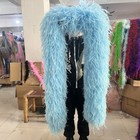 26ply Thick Ostrich Feather Boa 2meters Ostrich Trim Plume Shawl   Crafts J6