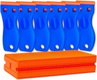 Plastic Razor Blade Scraper Tool  6 Pcs Razor Scraper With 60 Pcs Plastic Blades