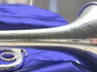 Vintage 1932 Pan American Elkhart Silver Trumpet Complete W  Case   Lyre 