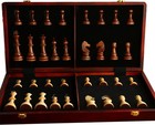 20 Inch Extra Large Wooden Chess Set Solid Walnut Staunton Pieces Board Game