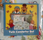 New 2-pc Berenstain Bears Twin Size Comforter Set 65  X 88    includes Sham 