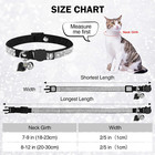 Rhinestone Cat Collar Breakaway With Bell  Diamond Cat Collar With Safety Buckle