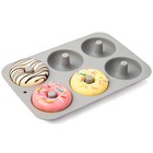 2 Pack Silicone Donut Molds 6 Cavity Donut Baking Pans For Homemade Baked Cake