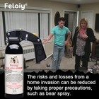 Feloiy 35feet Bear Deterrent Repellent Spray 16oz Powerful Stream With Spray Bag