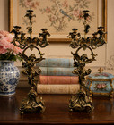 Pair Of Antique 1800 s Bronze Angel French Rococo Revival Candelabras 23 