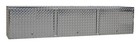 Storage Cabinet Overhead Diamond Plate Alum Silver Diamond Tread Finish 72x14x16