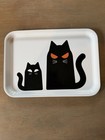 Ikea Cat Serving Tray Kustfyr 2026 New 8  X 11  Black   White Cats 506 315 67