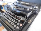 Remington Rand Model 1 Portable Typewriter  Beautiful Condition W case   Ribbon