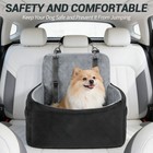 Dog Car Seat Booster For Small Dogs  Detachable Washable Pet Car Bed W  Pockets