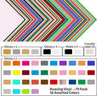 Permanent Self Adhesive Vinyl Sheets  pack Of 79  12    X 12     - 38 Assorted Color