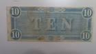 1864  10 Ten Dollars Confederate States Of America - Civil War Note   Circulated