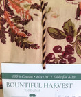 Nwt April Cornell Tablecloth Bountiful Harvest Size 60  X 120  Thanksgiving