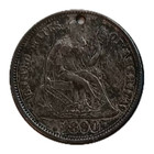 Pictorial Love Token Owl Night Moon Seascape Lighthouse 1890 Seated Liberty Dime