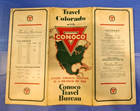 Vintage Travel Colorado With Conoco Road Map
