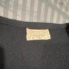 Vtg Christian Dior Mens Cardigan Sweater Navy Xl Designer Classic Old Money Vibe