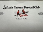 2 Rare Vintage 1930   s To 1940   s St  Louis Cardinals Stationary Baseball Mlb