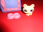 Littlest Pet Shop Cat With Bag And Dish 