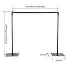 10 Ft X10 Ft Black Photography Backdrop Heavy Duty Stand Kit Background Wedding
