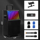 12in 60w Portable Bluetooth Speaker Karaoke Machine System With 2 Wireless Mics