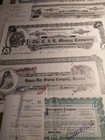 8 Idaho Mining Stock Certificates All Different Different