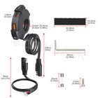 48w Mobile Phone Charging Dual Usb Type C Motorcycle Charger Handlebar Mount