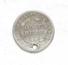 1853  p  Seated Liberty Half-dime W  Arrows