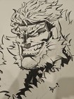 Eskivo Original Sabretooth Sketch Ink Drawing Marvel Comic Art Signed
