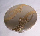 Vintage Elgin American Art Deco Sterling Silver Make Up Powder Compact Very Nice