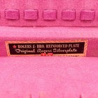     Rogers   Bro  Silverware Chest   Pink Felt Tarnish-resisting Flatware Box