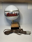 Vintage Coors Beer Globe Lamp Light With Clock