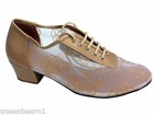 Women s West Coast Swing Salsa Ballroom Dance Shoes Low Heel 1 5 Very Fine 2002