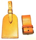 Louis Vuitton Beige Leather Name Tag   Poignet Sets  Lv Japan 250033 authentic