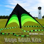 Large 83  Giant Delta Kite For Adults With 33ft Kite Tail  Huge Single-line B   
