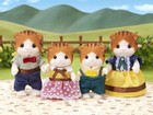 Sylvanian Families Fs-30 Maple Cat Family Small Dolls Calico Critters Epoch